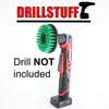 Power Scrubbing Brush Drill Attachment for Cleaning Showers, Tubs, Bathrooms, Tile, Grout, Carpet, Tires, Boats (Green-Medium)