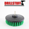 Power Scrubbing Brush Drill Attachment for Cleaning Showers, Tubs, Bathrooms, Tile, Grout, Carpet, Tires, Boats (Green-Medium)