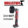 Black-Ultra Stiff Drill Brush For Stone Cleaning,Paint Striping and Heavy Duty Outdoor Use