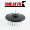 Softer Bristle Power Scrubbing Brush Drill Attachment for Cleaning Showers, Tubs, Bathrooms, Tile, Grout, Carpet, Tires, Boats by Drillstuff