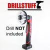 Softer Bristle Power Scrubbing Brush Drill Attachment for Cleaning Showers, Tubs, Bathrooms, Tile, Grout, Carpet, Tires, Boats by Drillstuff