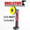Yellow Drill Brush,Power Scrubbing Brush Drill Attachment for Cleaning Showers, Tubs, Bathrooms, Tile, Grout, Carpet, Tires, Boats Medium by Drillstuff